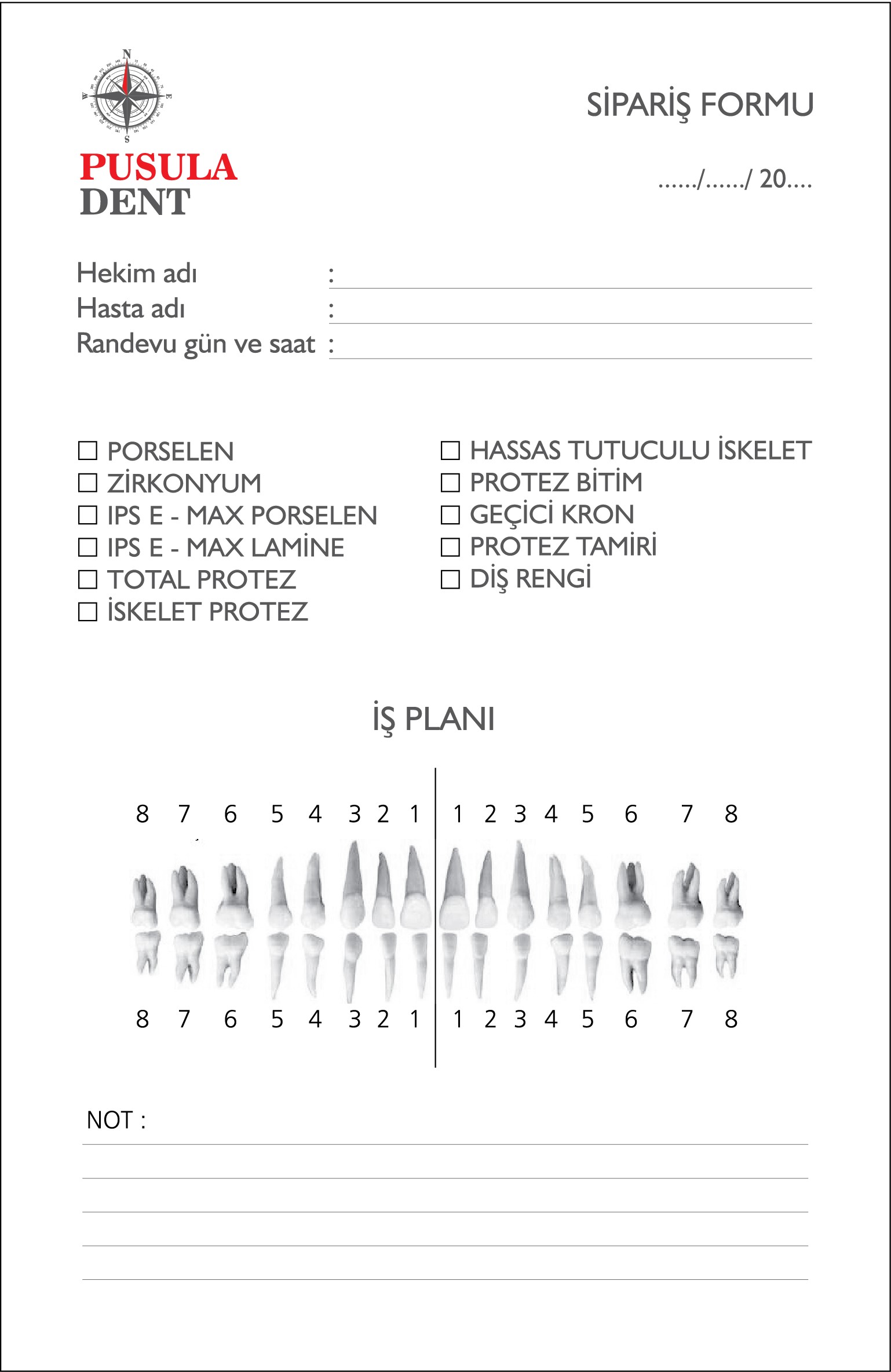Sipariş Formu