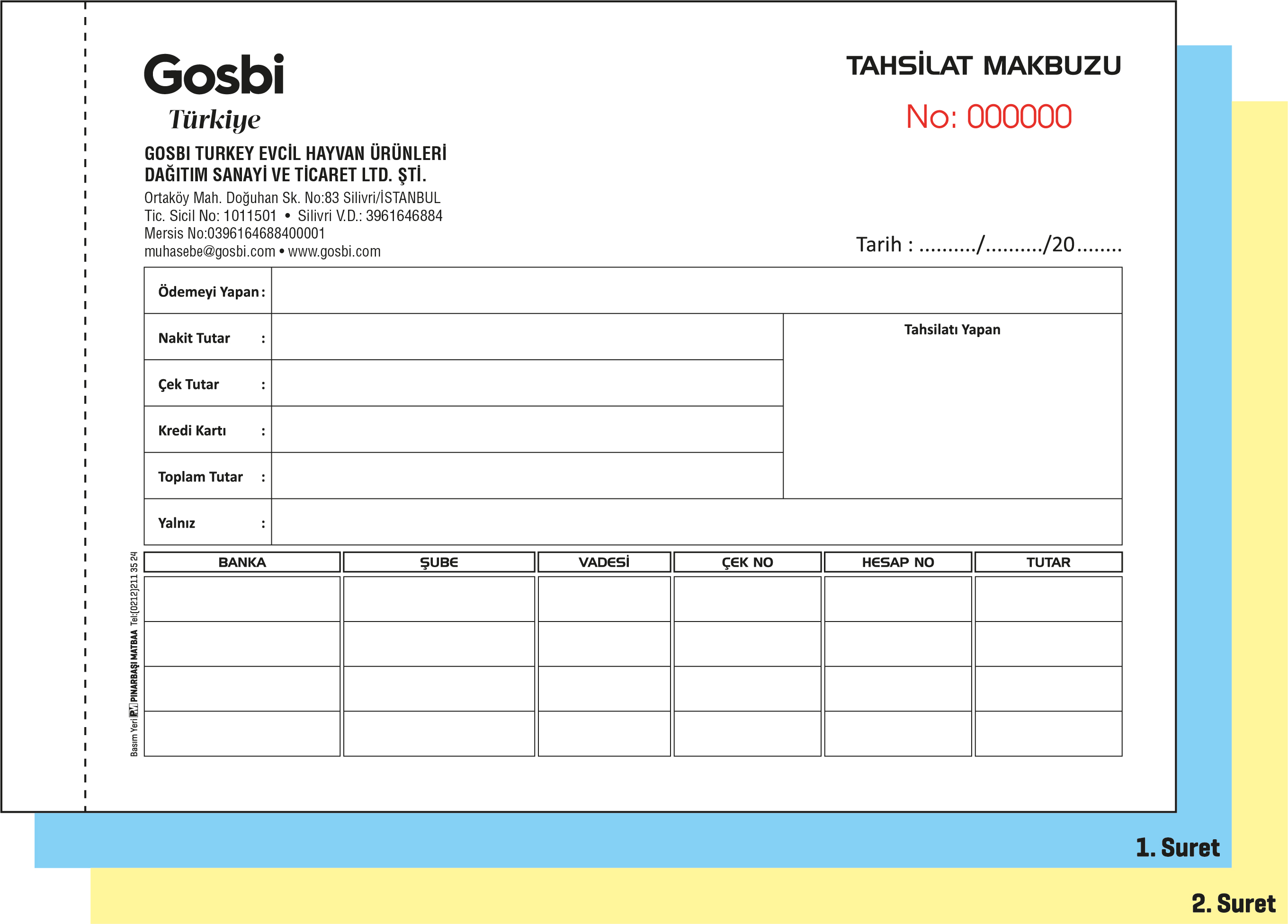 TAHSİLAT MAKBUZU