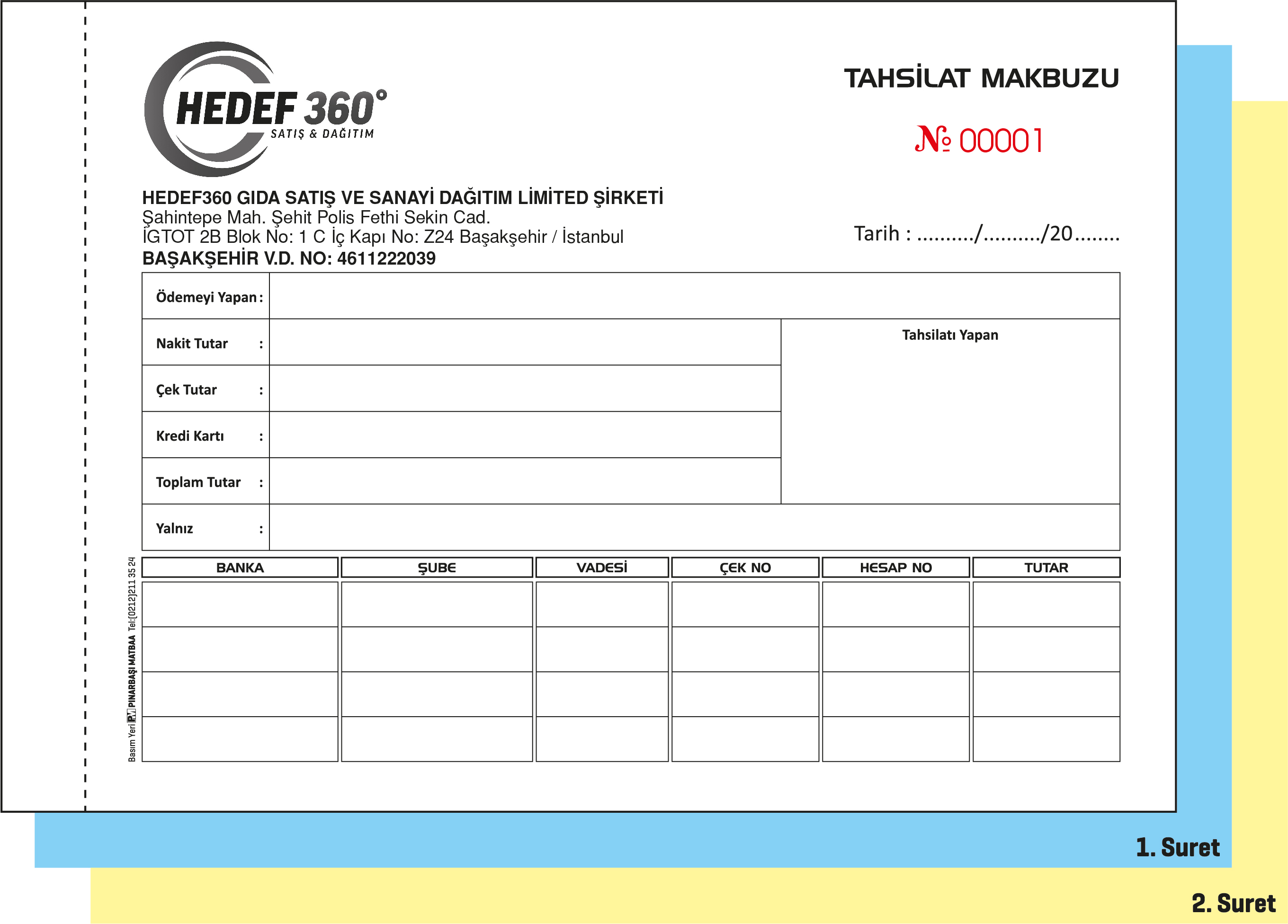 TAHSİLAT MAKBUZU